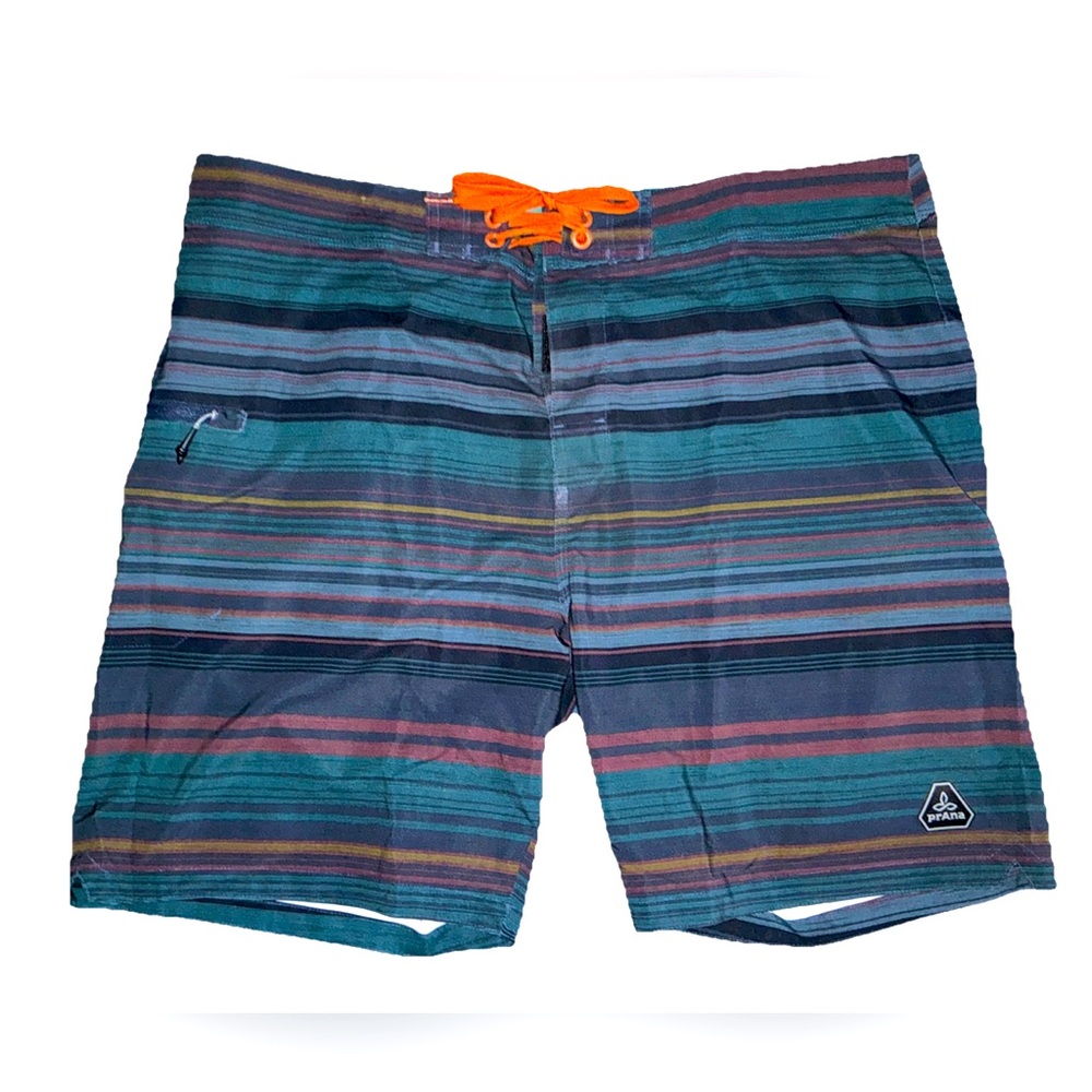 NEW Prana Men’s Swim Trunks Multicolored Size 38